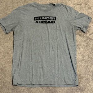 Under Armour Gray Logo TShirt - Large